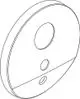 IS-UP-Rosette-fuer-WT-IR-Sensor-Chrom-F961075AA gallery number 1